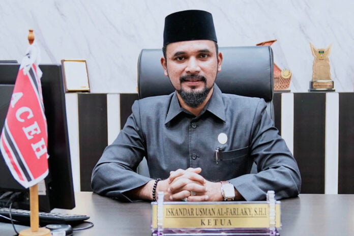 KETUA Ketua Komisi I DPRA, Iskandar Usman Al-Farlaky, S.Hi, M.Si.