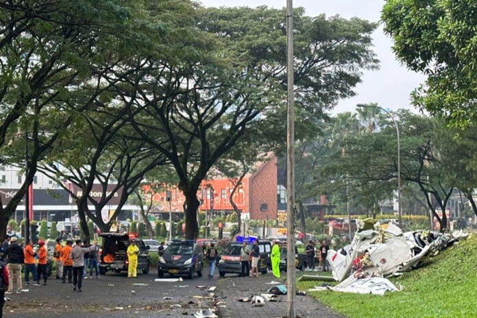 Koma Pesawat latih jatuh di BSD