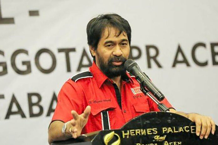 Ketua Umum Partai Aceh Muzakir Manaf atau yang kenal Mualem