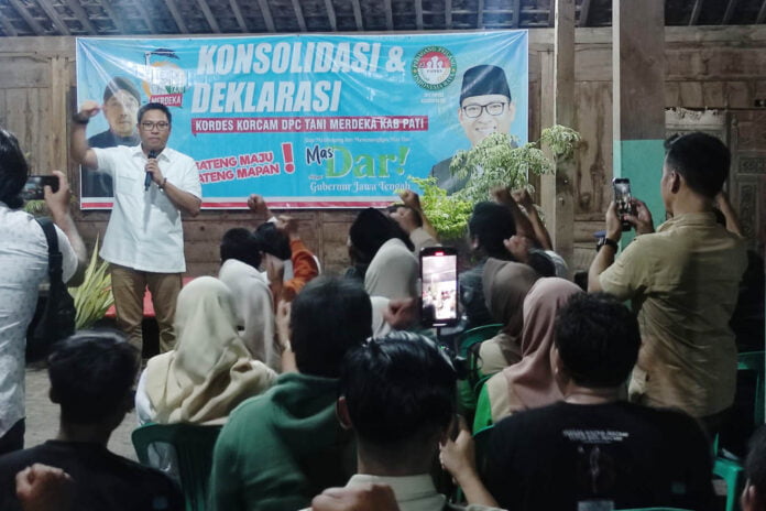 Sudaryono Sudaryono calon gubernur Jawa Tengah hadir pada deklarasi Tani Merdeka di Kabupaten Pati