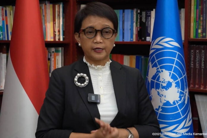 menlu Menteri Luar Negeri Republik Indonesia, Retno Lestari Priansari Marsudi,