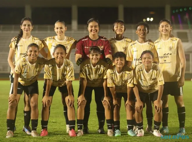 Timnas Wanita Indonesia seusai latihan, Jumat (5/7/2024). (Istimewa/pssi)