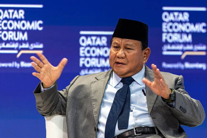 Presiden terpilih dan Menteri Pertahanan, Prabowo Subianto