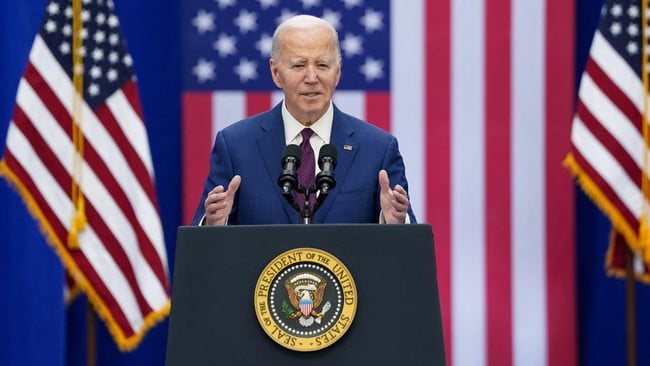 presiden-as-joe-biden_169 Presiden petahana Joe Biden mengumumkan mengundurkan diri dari pemilihan presiden (pilpres) Amerika Serikat 2024. (Foto: REUTERS)
