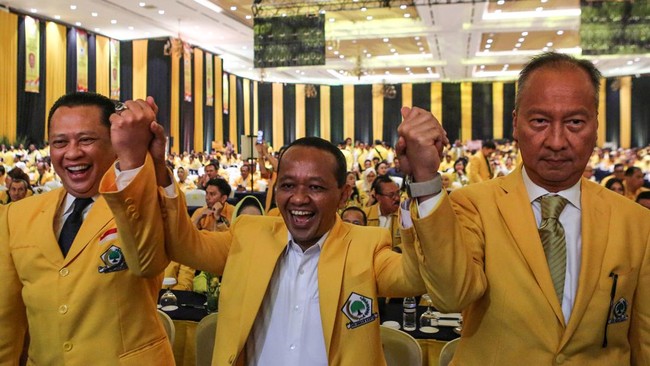 Bahlil Lahadalia resmi ditetapkan sebagai Ketua Umum Golkar dalam munas partai, Rabu (21/8). (Foto: ANTARA)