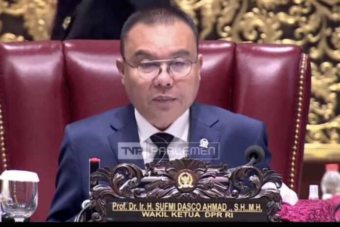 Dasco Pimpin Rapat Sufmi Dasco Ahmad Wakil Ketua DPR