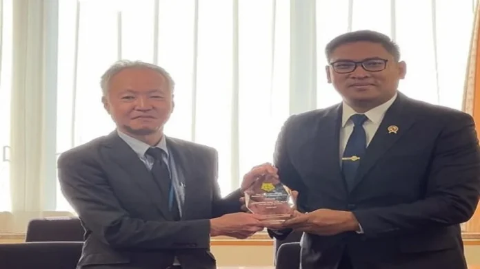 Sudaryono Wamentan Sudaryono dan Wamentan Jepang, Yoichi Watanabe