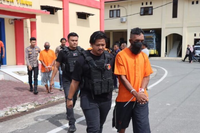 Pelaku penyelundupan rohingya dibekuk polisi. (Foto: Polres Aceh Timur)