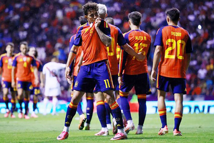 spanyol vs peru Spanyol kalahkan Peru 3-1 pada laga uji coba jelang Piala Dunia 2026. (Foto:REUTERS)