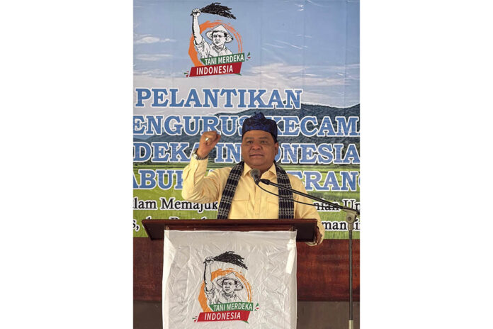 Don Muzakir-TMI Serang Don Muzakir Ketua Umum DPN Tani Merdeka Indonesia