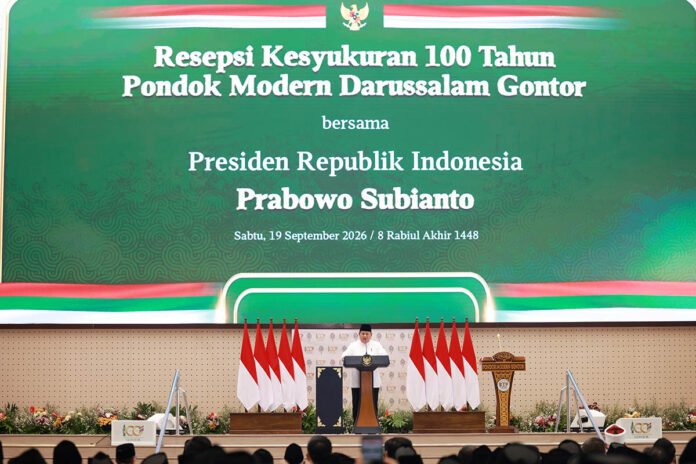 ADN_0721 Presiden RI Prabowo Subianto pada peringatan 100 tahun Gontor.